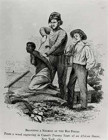 Branding a negress at the Rio Pongo